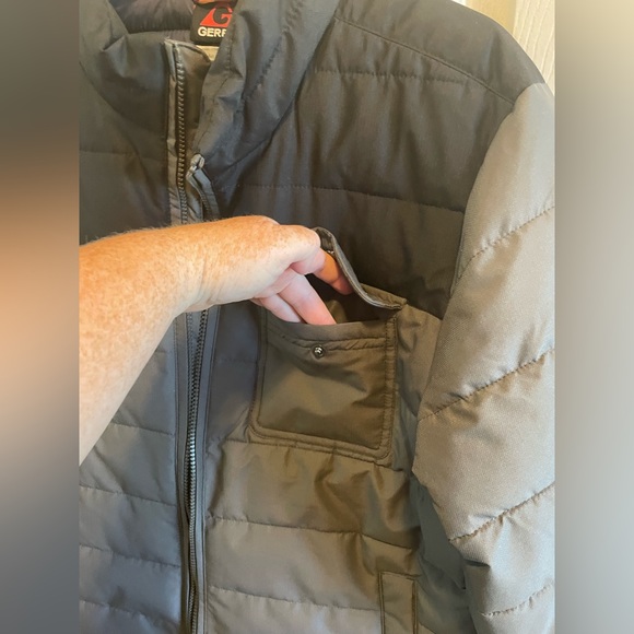 Gerry Full Zip Coat Men’s Medium M Black and Gray Puffer - Picture 5 of 10